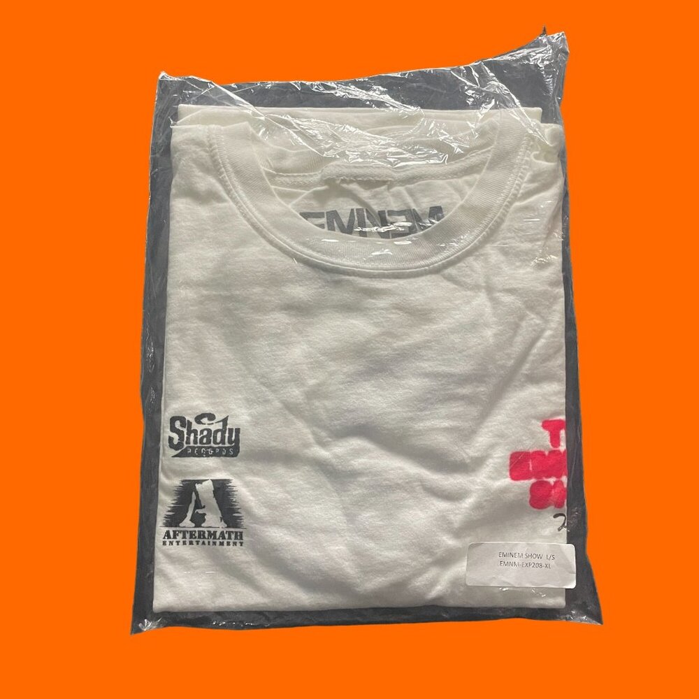Shady Records Eminem “the Eminem show” White Graphic Long Sleeve Tee